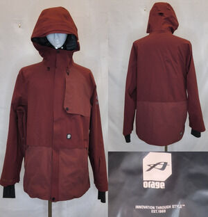 Orage Insulated Ski Jacket Mens XL Burnt Orange READ #W5748